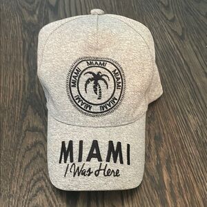 With Robon Gray Miami Embroidered Cap baseball hat